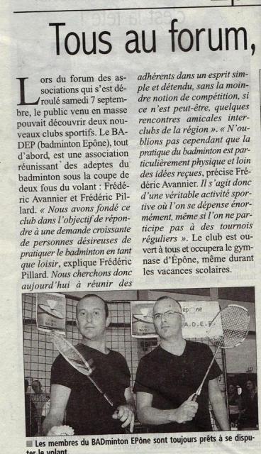 BADEP 78 dans le journal local
